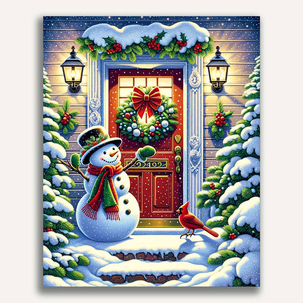Paint by Numbers - Snowman to Visit