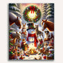 Paint by Numbers - Snowman with Family of Animals