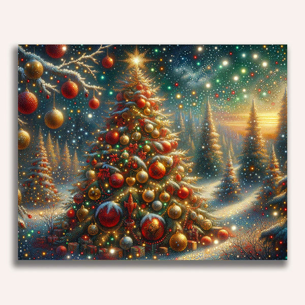 Paint by Numbers - Sparkling Christmas Tree