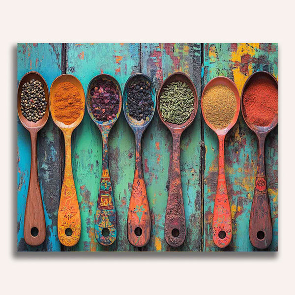 Paint by Numbers - Spoon collection, spices
