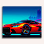 Paint by Numbers - Sports car, orange