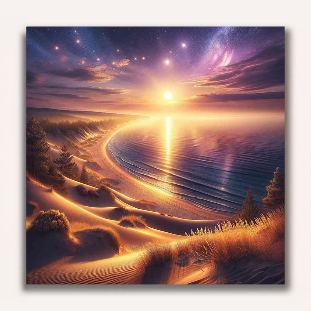 Paint by Numbers - Starry night over the dune bay