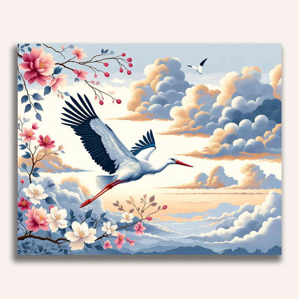 Paint by Numbers - Stork Inflight