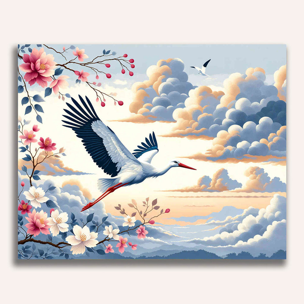 Paint by Numbers - Stork Inflight