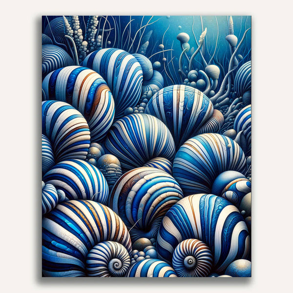 Paint by Numbers - Striped Shells