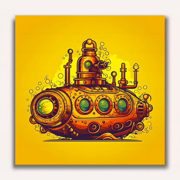Paint by Numbers - Submarine comic art