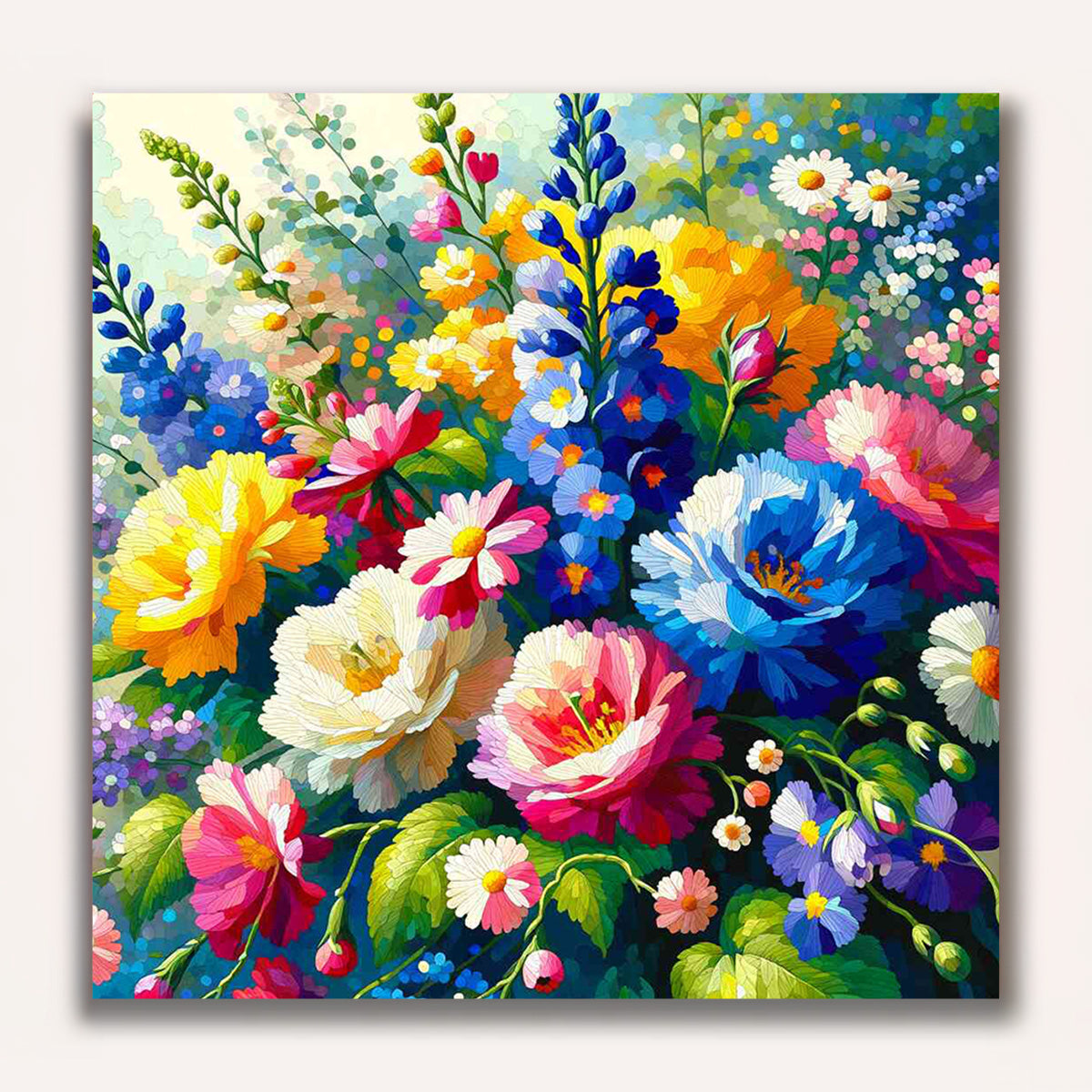 Paint by Numbers - Summer flower bouquet