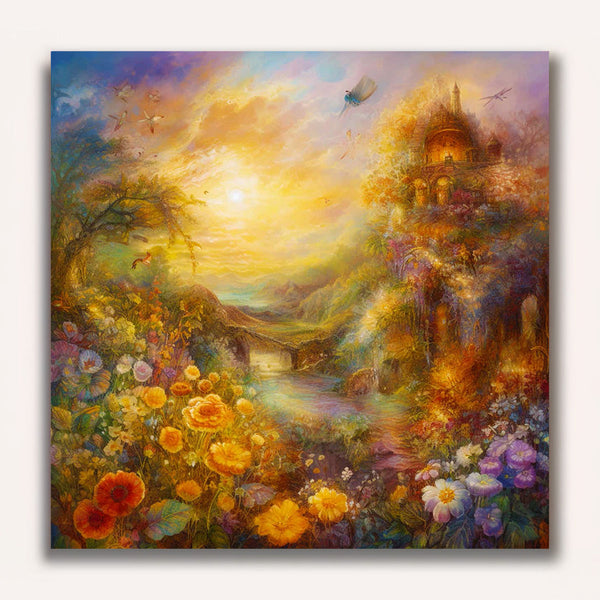 Paint by Numbers - Sun rays in the foliage