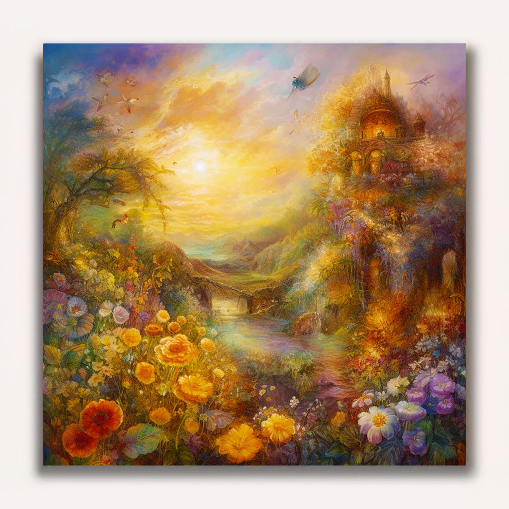 Paint by Numbers - Sun rays in the foliage