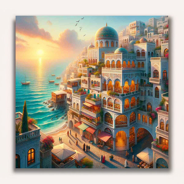 Paint by Numbers - Sunrise on the Mediterranean