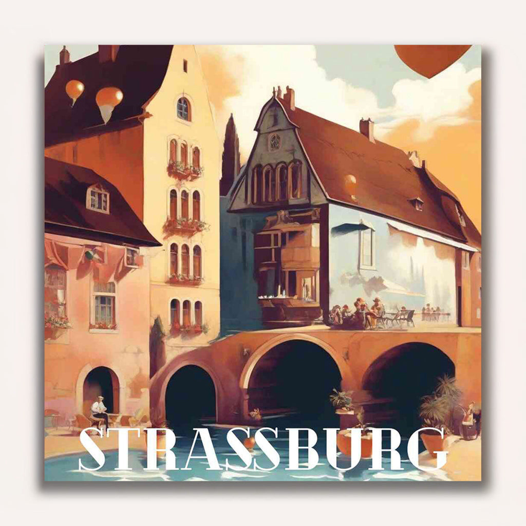 Paint by Numbers - Sunset in Strasbourg