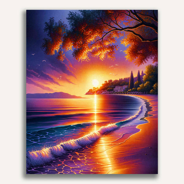 Paint by Numbers - Sunset Romantic Bay