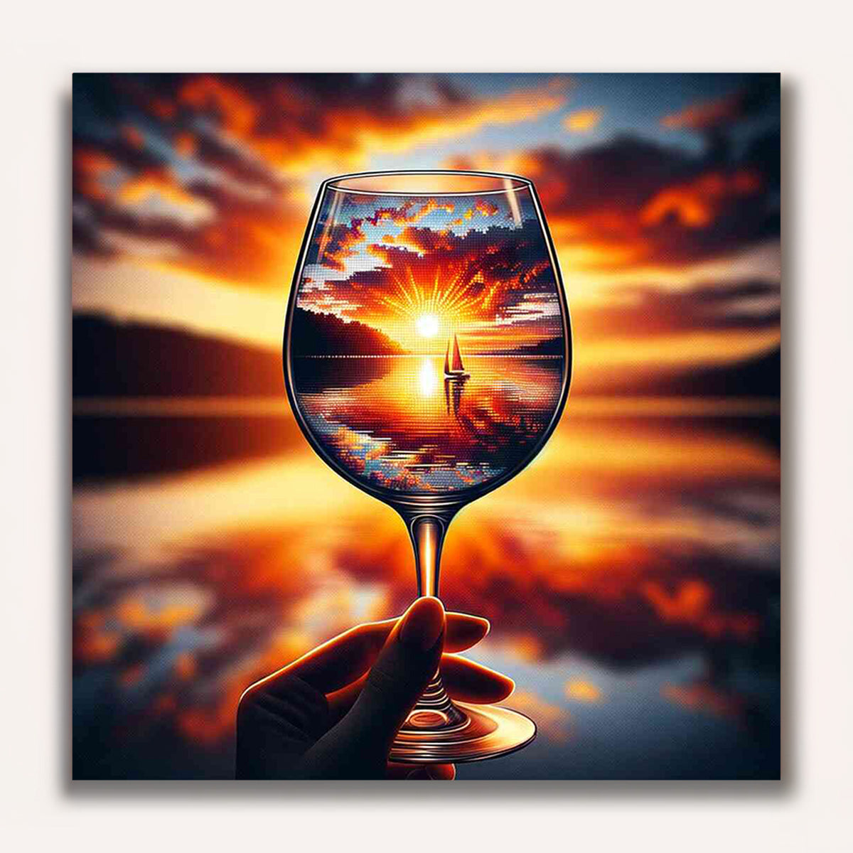 Paint by Numbers - Sunset Through Glass