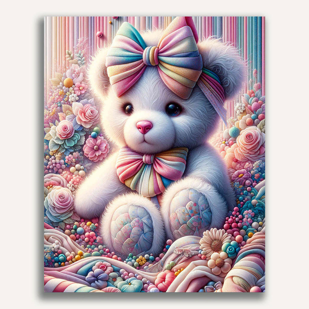 Paint by Numbers - Teddy with Loop