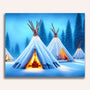 Paint by Numbers - Tents in the snow
