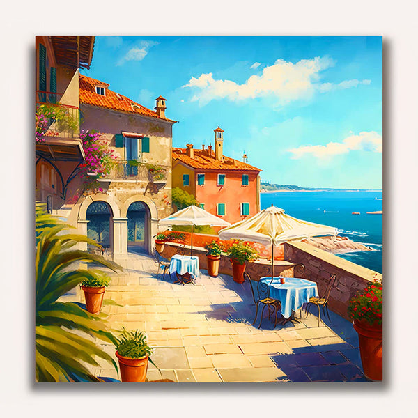 Paint by Numbers - Terrace by the sea