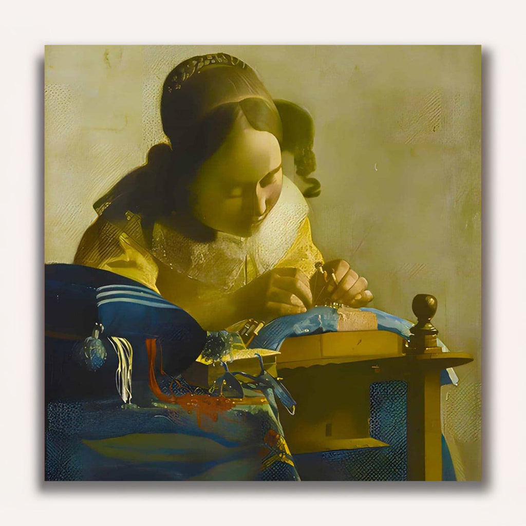 Paint by Numbers - The lace lollipop, Vermeer Style