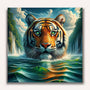Paint by Numbers - Tiger in the river