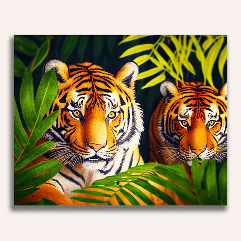 Paint by Numbers - Tiger couple