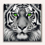Paint by Numbers - Tiger with Green Eyes