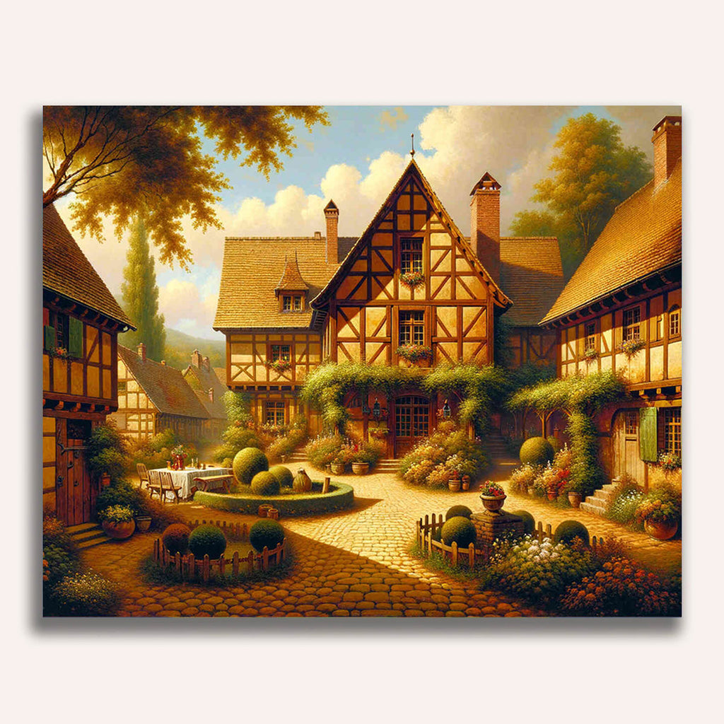 Paint by Numbers - Half-timbered farm