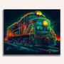 Paint by Numbers - Train at night in the light