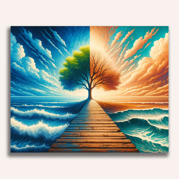 Paint by Numbers - Tree in two