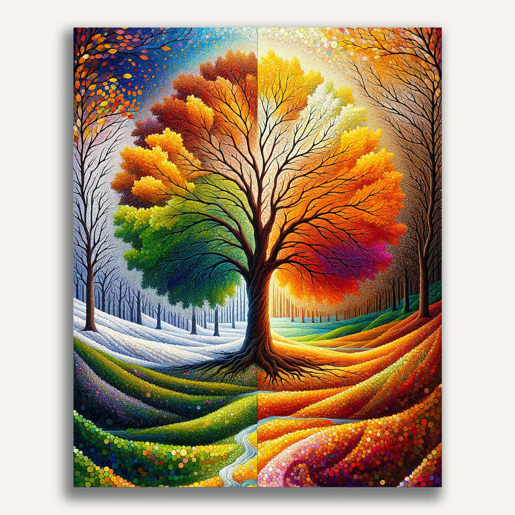 Paint by Numbers - Tree of the Seasons