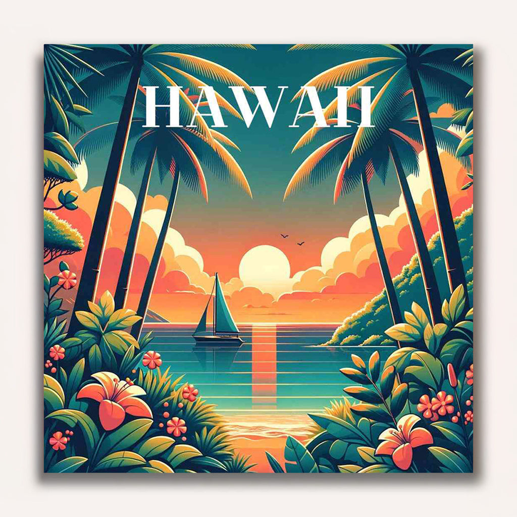 Paint by Numbers - Tropical Sunset Dream