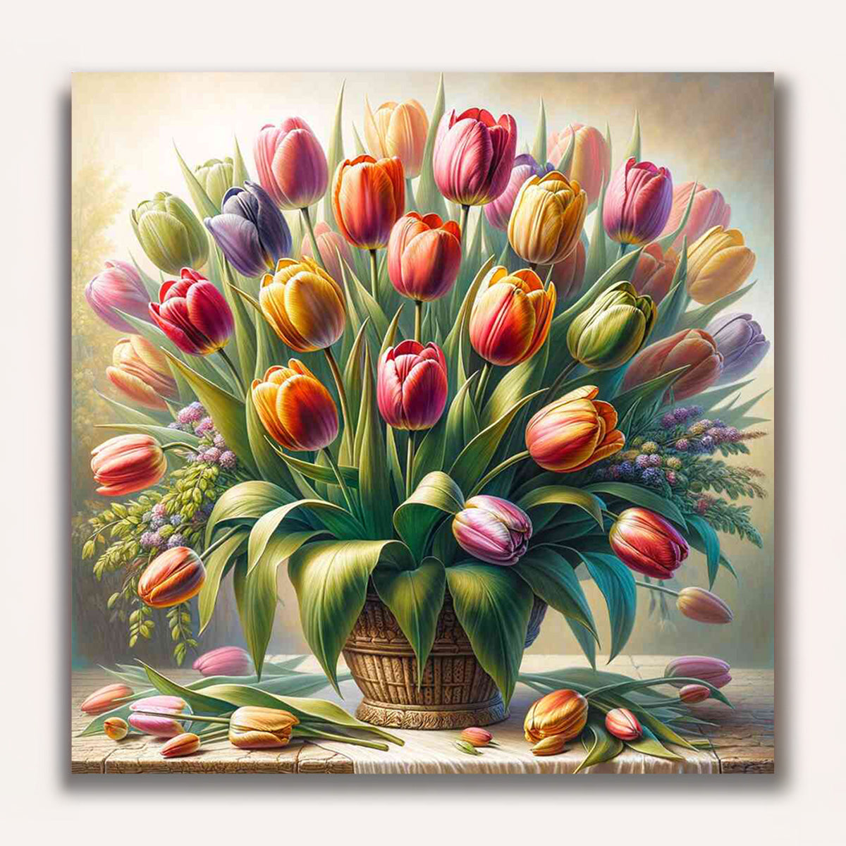 Paint by Numbers - Tulips in the morning light