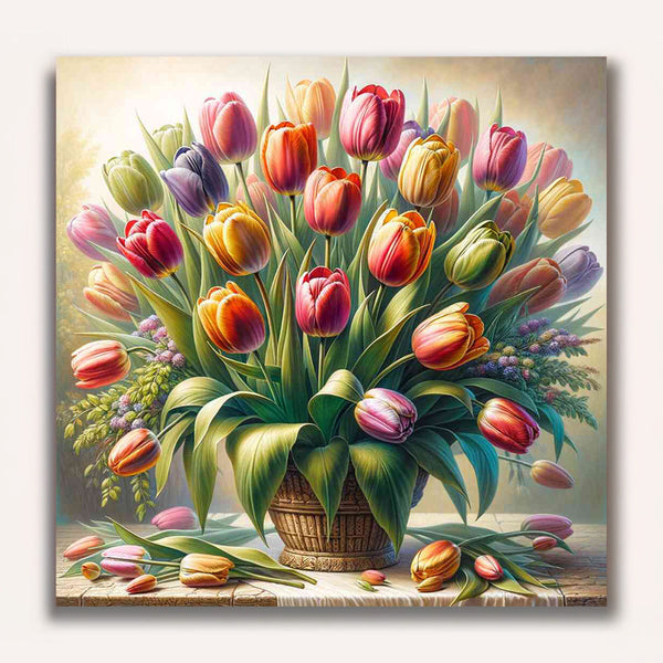 Paint by Numbers - Tulips in the morning light