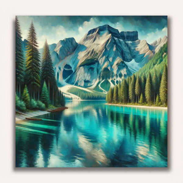 Paint by Numbers - Turquoise mountain lake