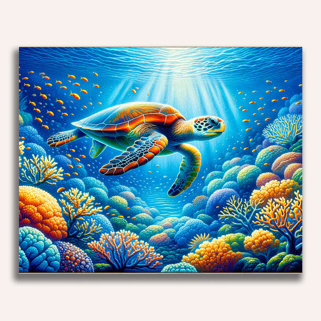 Paint by Numbers - Turtle Coral