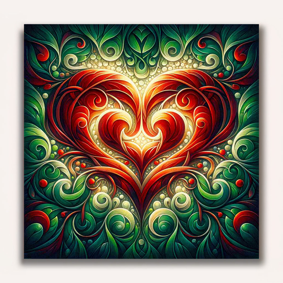 Paint by Numbers - Two Red Hearts