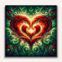 Paint by Numbers - Two Red Hearts