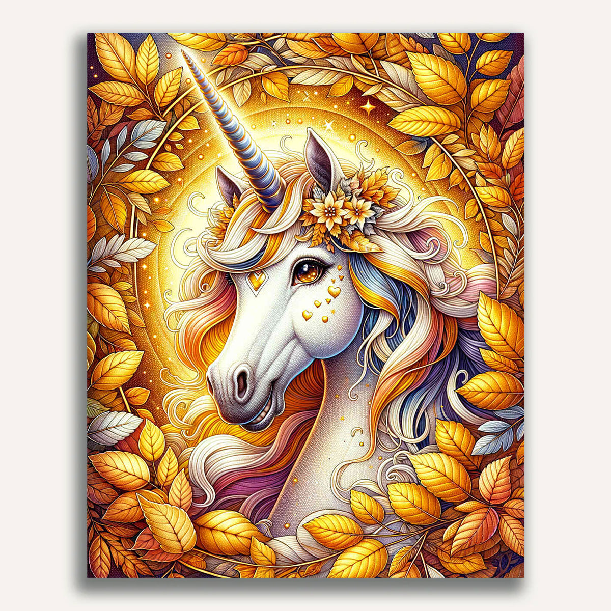 Paint by Numbers - Unicorn in autumn