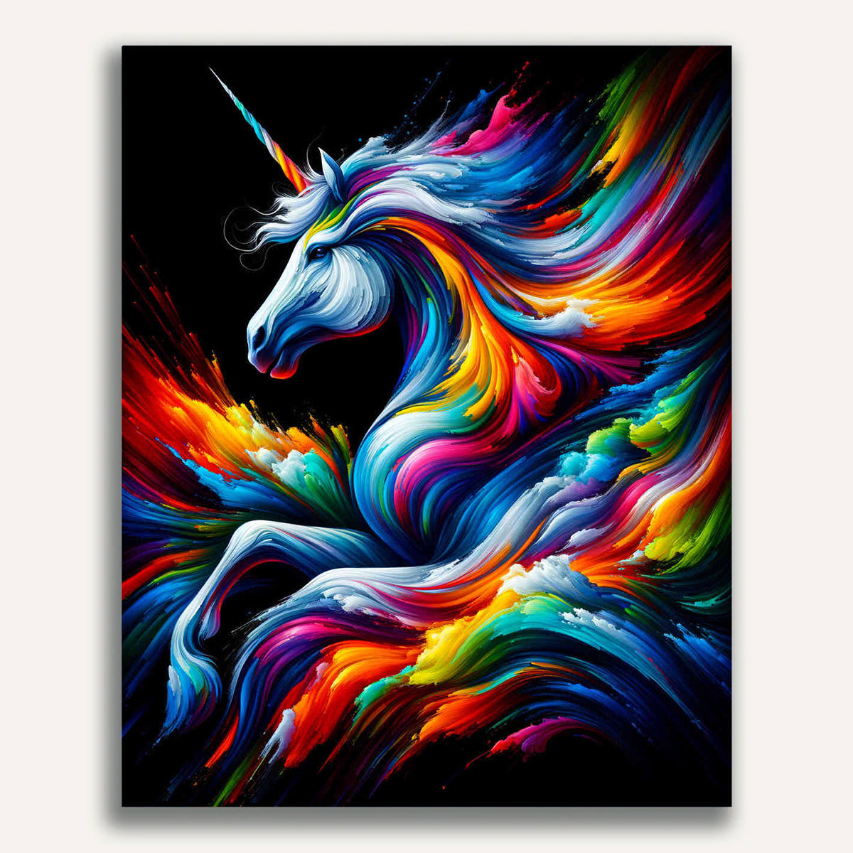 Paint by Numbers - Unicorn, color mix