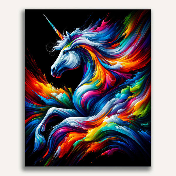 Paint by Numbers - Unicorn, color mix