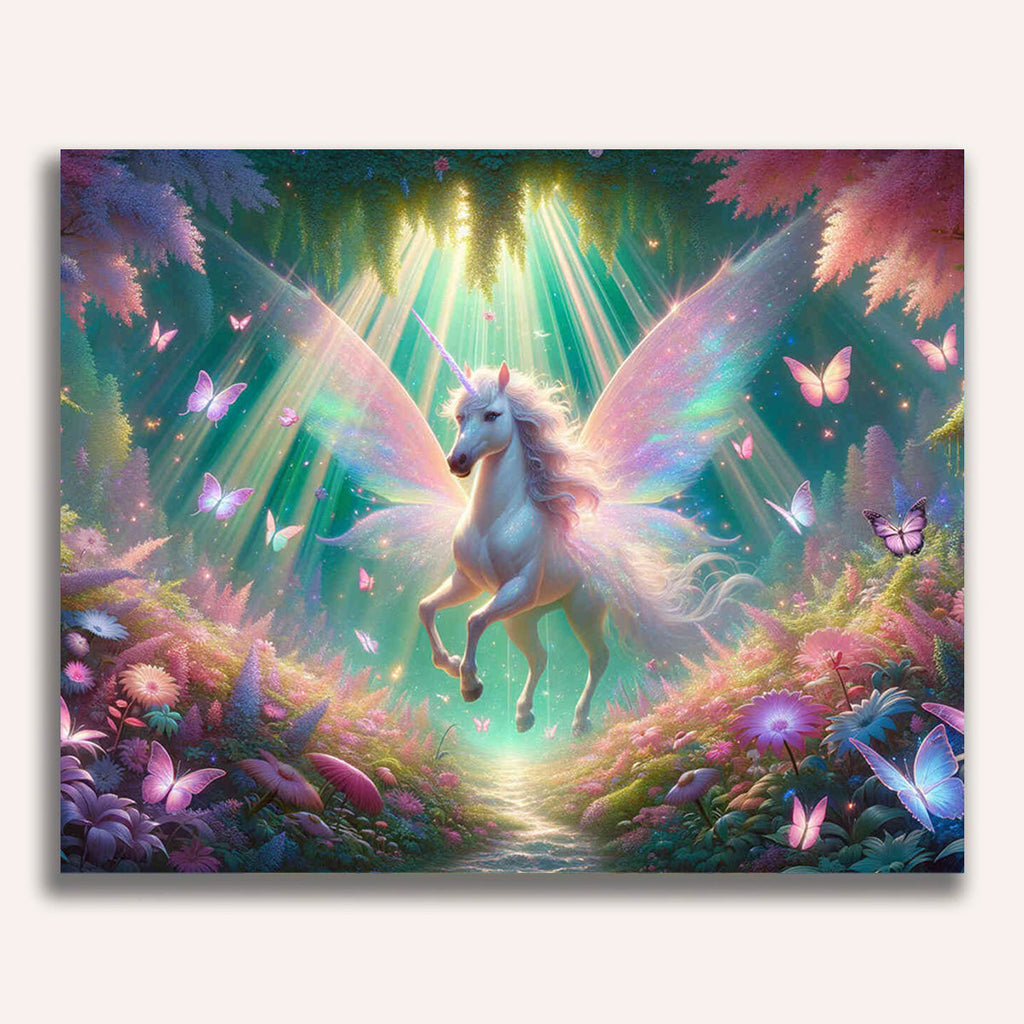 Paint by Numbers - Unicorn in the Magical Forest