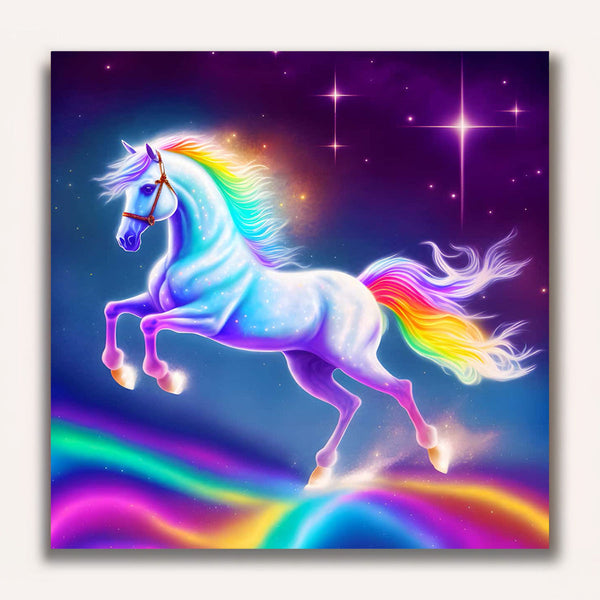Paint by Numbers - Unicorn on rainbow