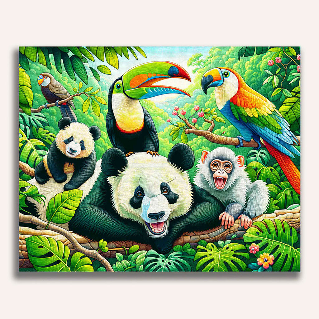 Paint by Numbers - Jungle Friends