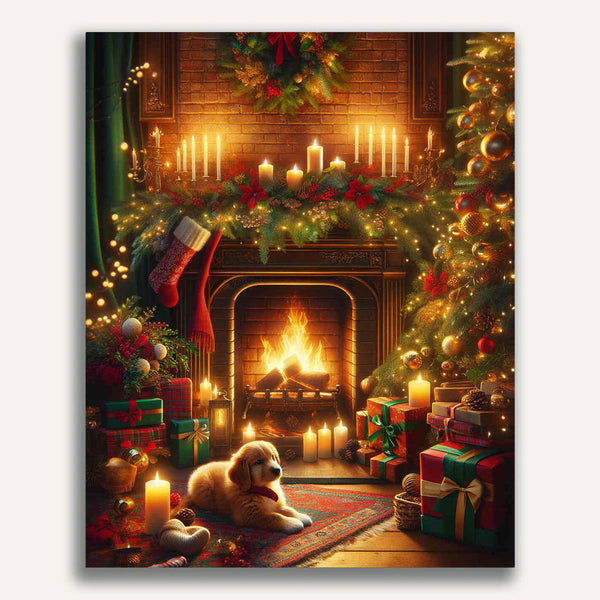 Paint by Numbers - Warming fireplace