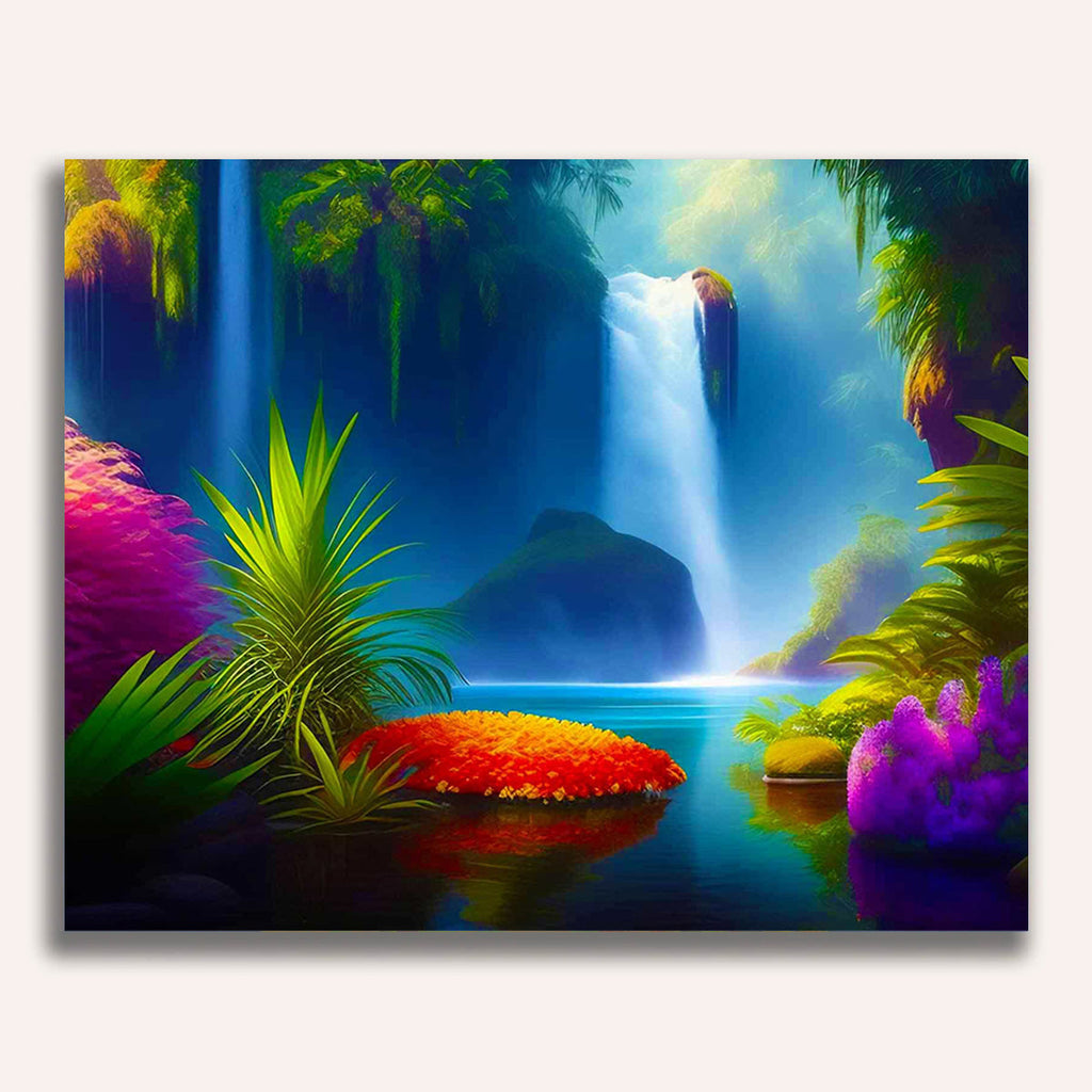 Paint by Numbers - Waterfall paradise