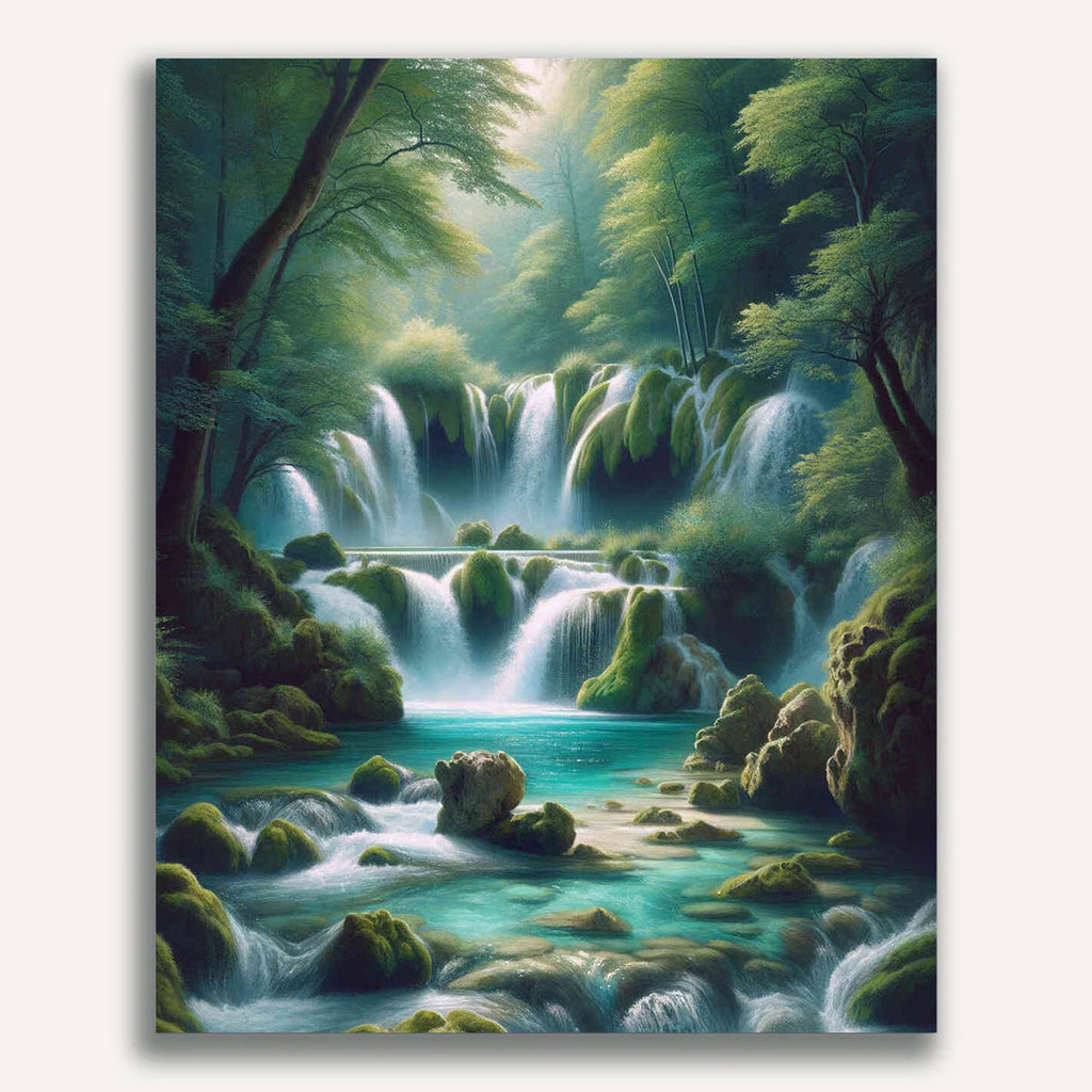 Paint by Numbers - Waterfall Rock
