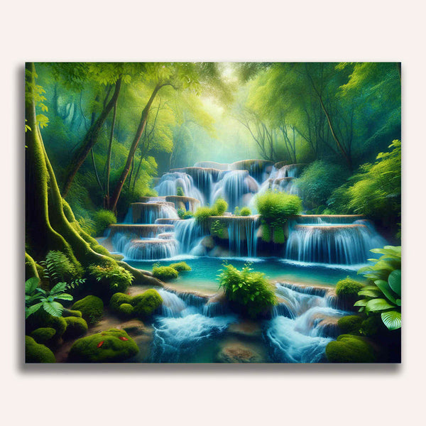 Paint by Numbers - Waterfall Staircase