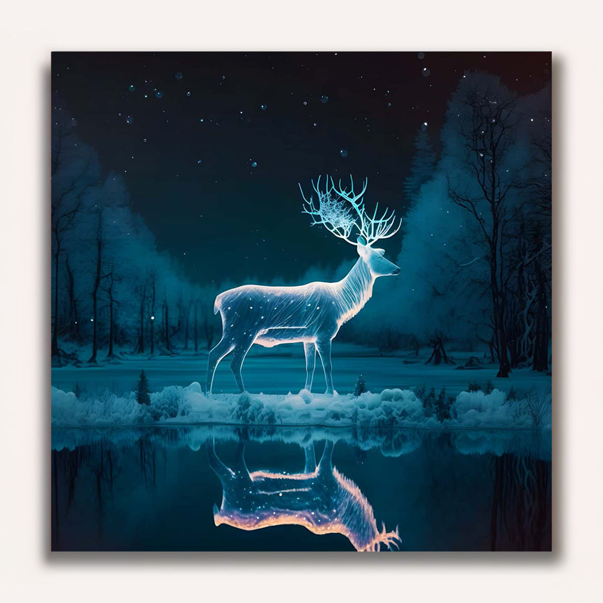 Paint by Numbers - White deer