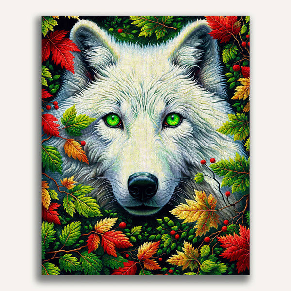Paint by Numbers - White Wolf Grune Eyes