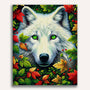 Paint by Numbers - White Wolf Grune Eyes