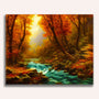 Paint by Numbers - Wild river in autumn