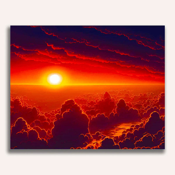 Paint by Numbers - Winter wonderland, sunrise